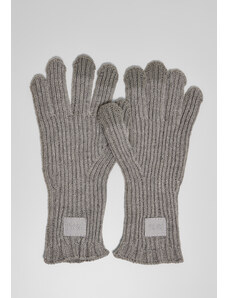 Urban Classics Accessoires Smart gloves made of a knitted heather grey wool blend