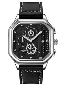 SKMEI 1963 Ανδρικό Ρολόι Silver Black