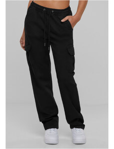 UC Ladies Women's Cargo Twill High Waisted Trousers - Black