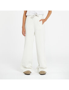 Γυναικείες φόρμες Calvin Klein Jeans Tape Wide Leg Jogger Pants White