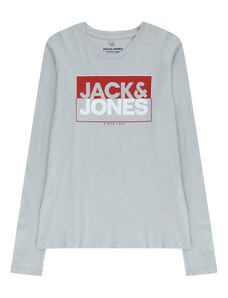 Jack & Jones Junior Μπλουζάκι γκρι / κόκκινο / λευκό