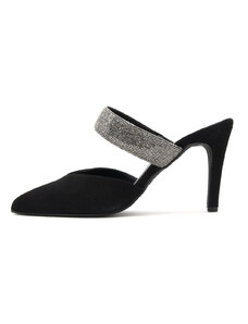 SUEDE HIGH HEEL MULES WOMEN BACALI COLLECTION
