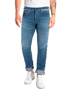 GROVER 7 OZ STRETCH STRAIGHT FIT JEANS MEN REPLAY