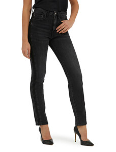 GIRLY SIDEBAND HIGH RISE STRAIGHT FIT JEANS WOMEN GUESS