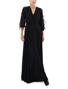 LEATHER BELTED MAXI DRESS WOMEN ACCESS