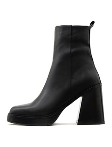 LEATHER MID HEEL ANKLE BOOTS WOMEN INUOVO