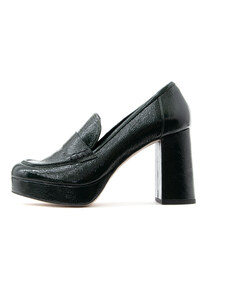 PATENT LEATHER HIGH HEEL LOAFERS WOMEN MOURTZI