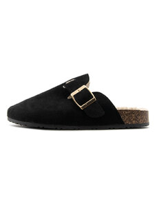 ECO LEATHER FAUX FUR SLIPPERS WOMEN MATCHBOX