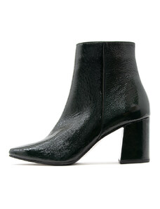 PATENT LEATHER HIGH HEEL ANKLE BOOTS WOMEN MOURTZI