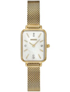 GREGIO Crystals Gift Set - GR430020, Gold case with Stainless Steel Bracelet
