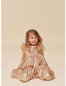 Παιδικό φόρεμα Konges Sløjd χρώμα: μπεζ