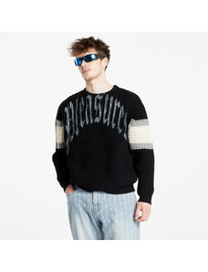 Ανδρικά πουλόβερ PLEASURES Twitch Chunky Knit Sweater Black
