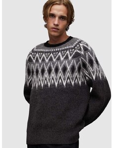 Μάλλινο πουλόβερ AllSaints Aces χρώμα: μαύρο