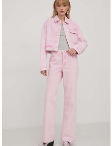 Τζιν παντελόνι Stine Goya Joelle χρώμα: ροζ