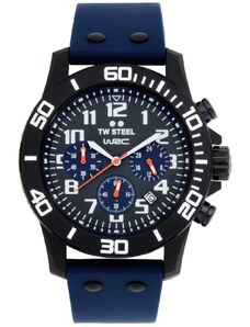 TW STEEL Carbon Chronograph - CA5, Black case with Blue Rubber Strap