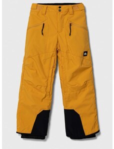 Παιδικό παντελόνι Quiksilver χρώμα: κίτρινο