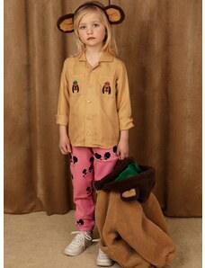 Παιδικό πουκάμισο Mini Rodini χρώμα: μπεζ