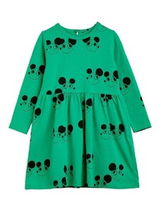 Παιδικό φόρεμα Mini Rodini χρώμα: πράσινο