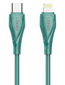 UMIDIGI LDNIO καλώδιο Lightning σε USB-C LC611I, 30W PD, 1m, πράσινο