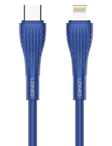 UMIDIGI LDNIO καλώδιο Lightning σε USB-C LC672I, 30W PD, 2m, μπλε