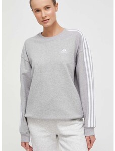 Βαμβακερή μπλούζα adidas 0 γυναικεία, χρώμα: γκρι IN5120 IC9905