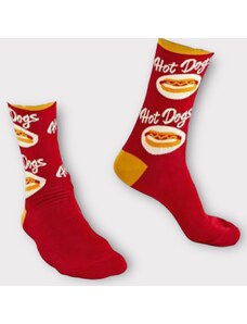 Soma Ανδρική Βαμβακερή Κάλτσα Hot Dog Red Νο 41-46