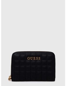 Πορτοφόλι Guess χρώμα: μαύρο