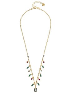 BREEZE Necklace Zircons | Silver 925° Gold Plated 413007.1
