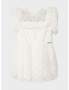 Παιδικό φόρεμα Guess χρώμα: άσπρο