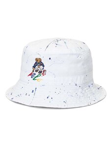 Παιδικό βαμβακερό καπέλο Polo Ralph Lauren χρώμα: άσπρο