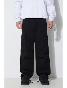 Βαμβακερό παντελόνι Carhartt WIP χρώμα μαύρο I030475.BLACK