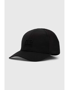 Καπέλο C.P. Company Baseball Cap χρώμα: μαύρο, 15CMAC146A005904A