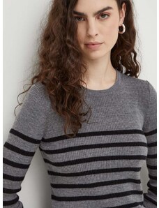 Μάλλινο πουλόβερ Herskind γυναικεία, χρώμα: γκρι