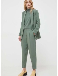 Παντελόνι Bruuns Bazaar χρώμα: πράσινο