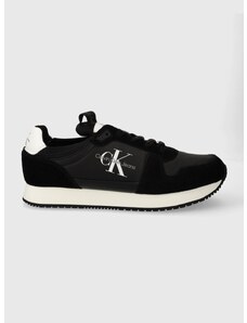 Αθλητικά Calvin Klein Jeans RUNNER SOCK LACEUP NY-LTH χρώμα: μαύρο, YM0YM00553