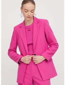 Σακάκι HUGO χρώμα: ροζ