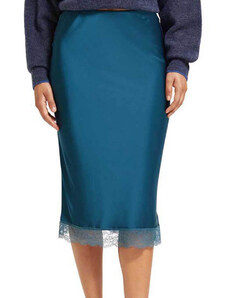 Γυναικεία Midi Φούστα Scotch & Soda - Satin High Rise Midi Skirt With Lace Detail 174755 SC6662