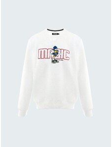 MagicBee Duck Long Sweatshirt - White