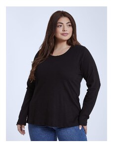 Celestino Βαμβακερή μπλούζα μαυρο για Γυναίκα