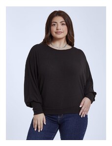 Celestino Oversized πλεκτή μπλούζα μαυρο για Γυναίκα