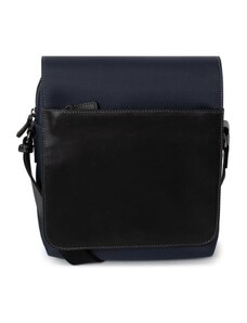 Τσάντα όρθια με θήκη για Ipad σε μπλε ύφασμα με δέρμα Hexagona DRPXLJ6 - 26532-03