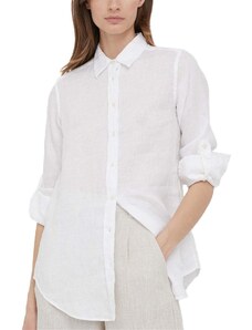 RALPH LAUREN Πουκαμισο Tissue Linen-Shirt 200782777001 white