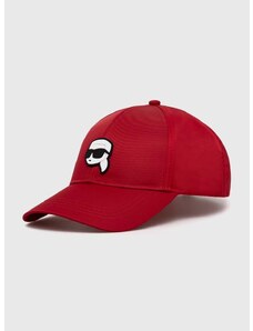 Καπέλο Karl Lagerfeld χρώμα: κόκκινο