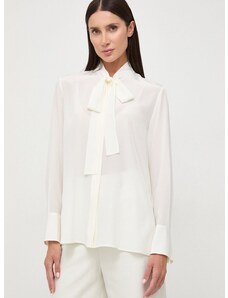 Μεταξωτό πουκάμισο BOSS χρώμα: άσπρο