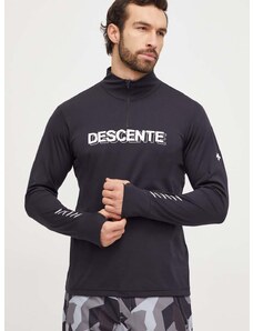 Λειτουργικό μακρυμάνικο πουκάμισο Descente Archer χρώμα: μαύρο