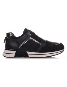 Modati Γυναικεία ασημί/μαύρα Sneakers ΚΩΔ: LY591-BLACK