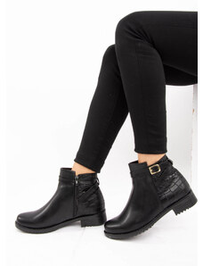 Fox Shoes Black Crocodile Women's Boots