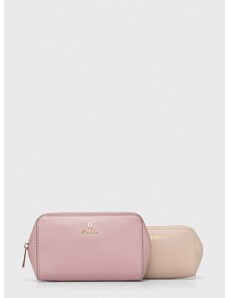 Δερμάτινη Νεσεσέρ καλλυντικών Furla 2-pack χρώμα: ροζ