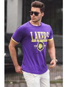 Madmext Men's Purple T-Shirt 5201