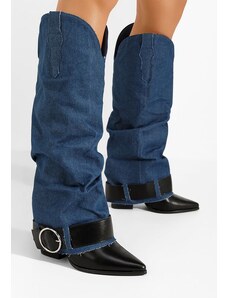 Zapatos Μπότες με χοντρό τακούνι Elisia μπλε